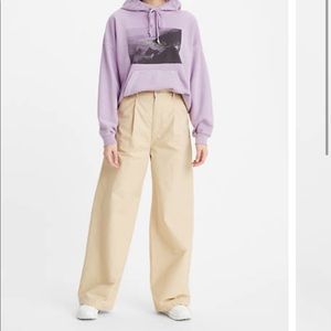 LEVIS pleated high loose pants